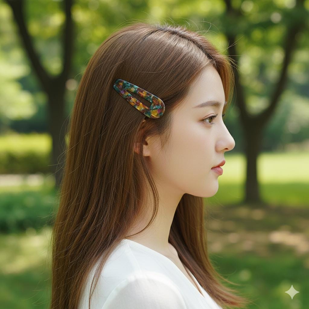 Leopard Bold Triangle Hair Claw Clip (3.1 Inch) / Tortoise Shell French Hair Pin / Alligator Hair Clip for Woman