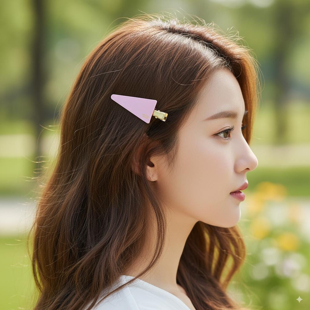 Triangle Flat Makeup Styling Set Bobby Pin / Vivid Color French Pin / Alligator Hair Clip for Woman