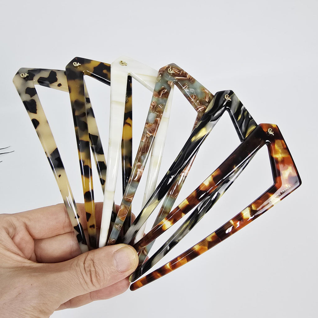 Edge U-Shaped Updo Large Hair Stick / Vintage French Hair Pin / Hair Fork for Thick Hair