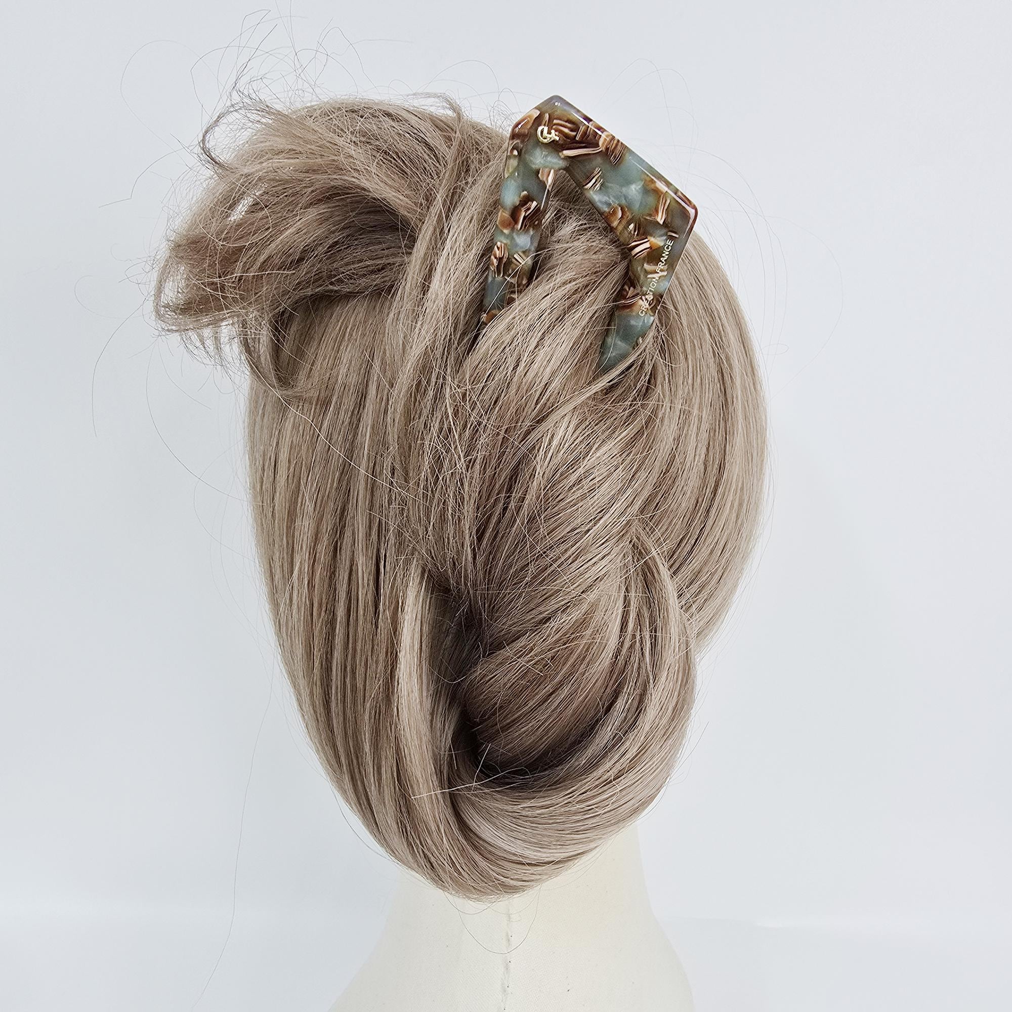 Edge U-Shaped Updo Large Hair Stick / Vintage French Hair Pin / Hair Fork for Thick Hair