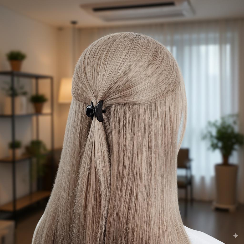 Mini Claw Clip Half Moon Hair Claw Clip (1.2 Inch) / Vivid Color French Pin / Alligator Hair Clip for Woman