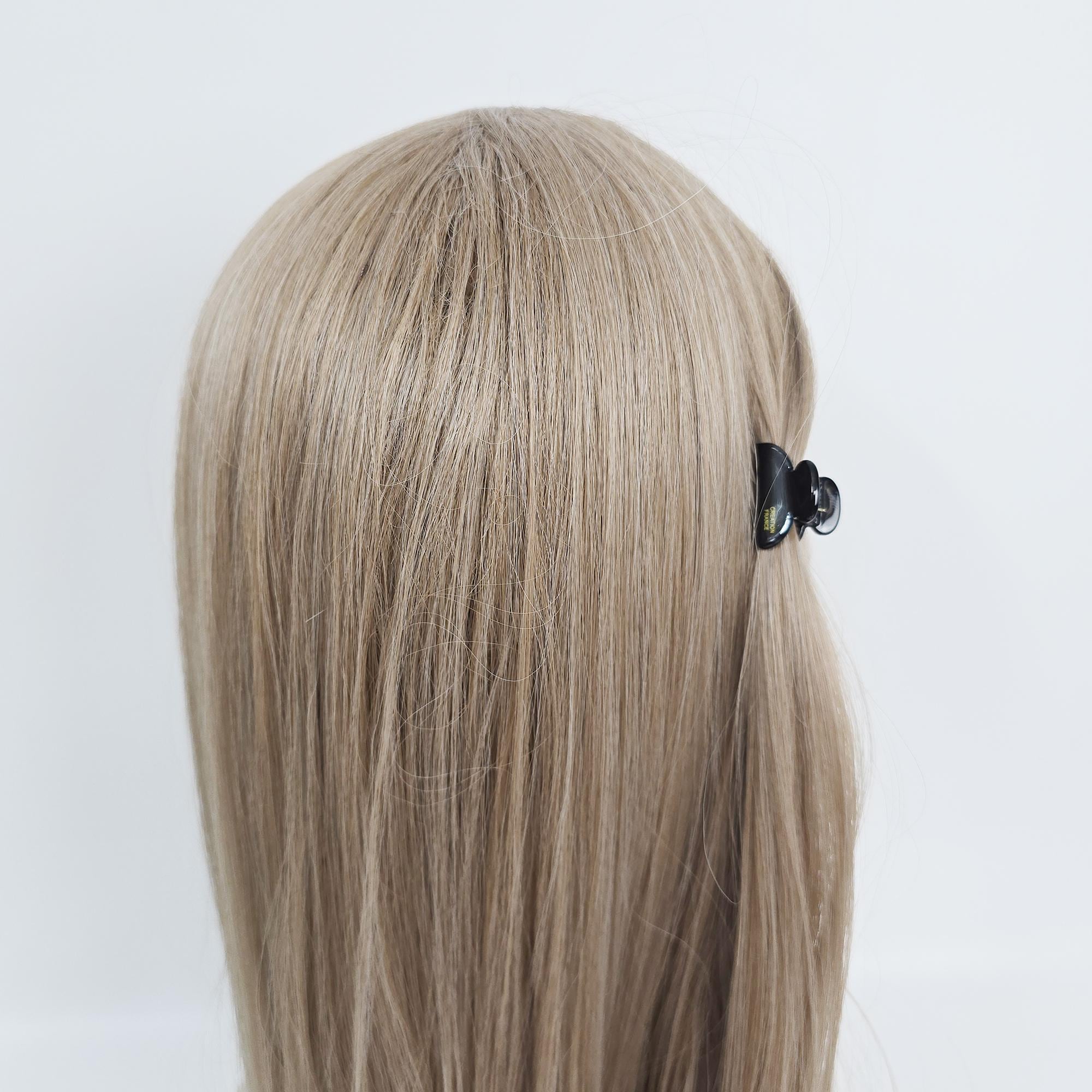 Mini Claw Clip Half Moon Hair Claw Clip (1.2 Inch) / Vivid Color French Pin / Alligator Hair Clip for Woman