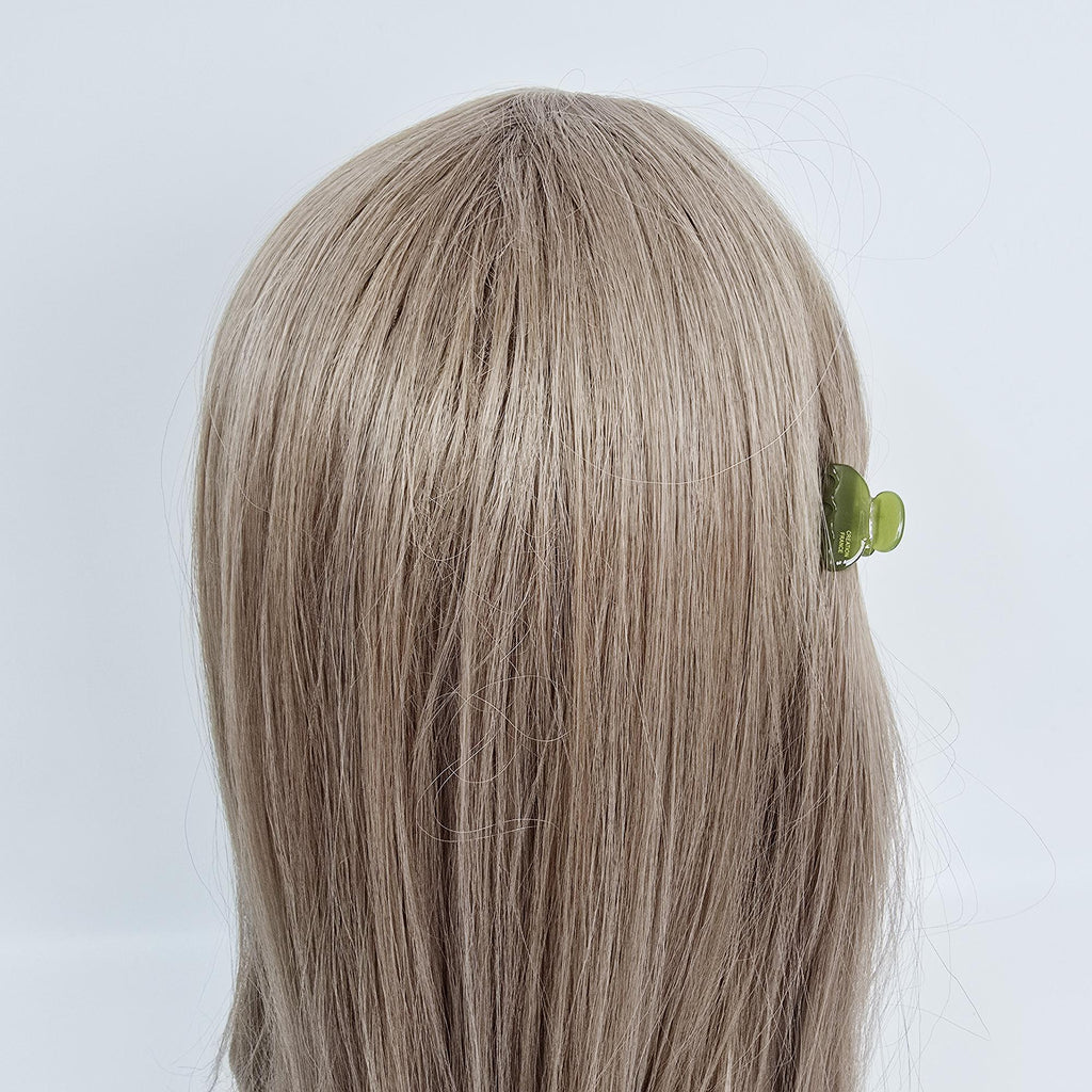 Mini Claw Clip Half Moon Hair Claw Clip (1.2 Inch) / Vivid Color French Pin / Alligator Hair Clip for Woman