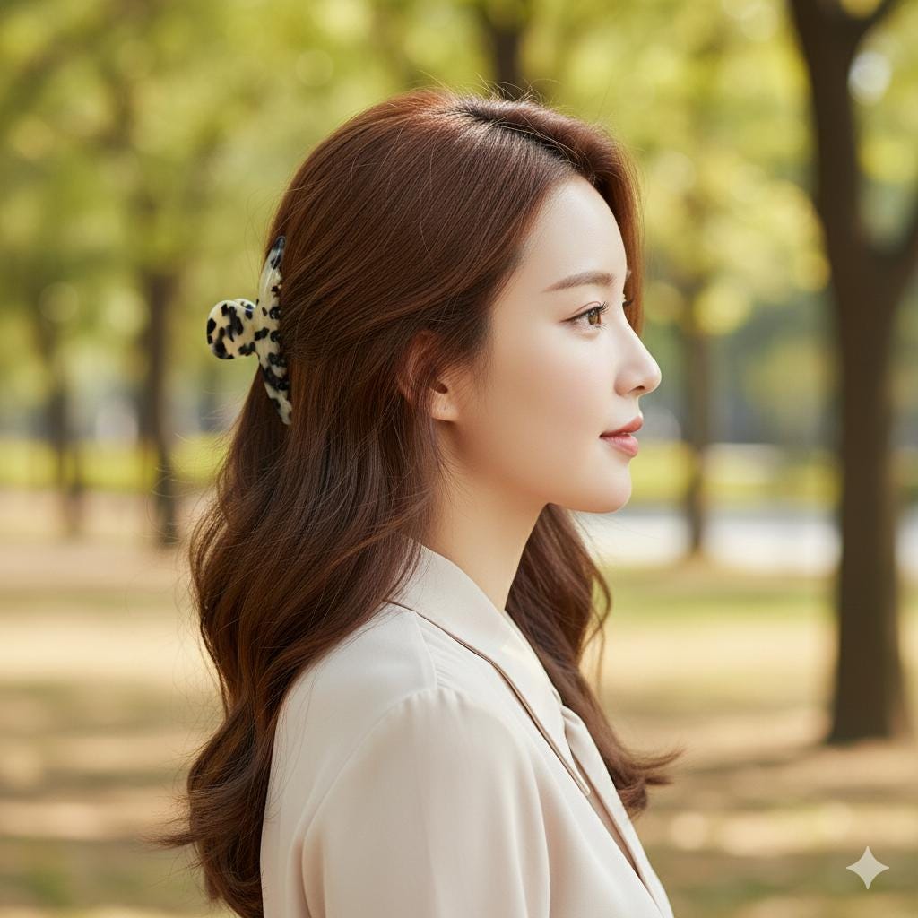 Tortoise Shell Half-Up Updo Hair Claw Clip (3.7 Inch) / Elegance French Hair Pin / Hair Barrette for Woman