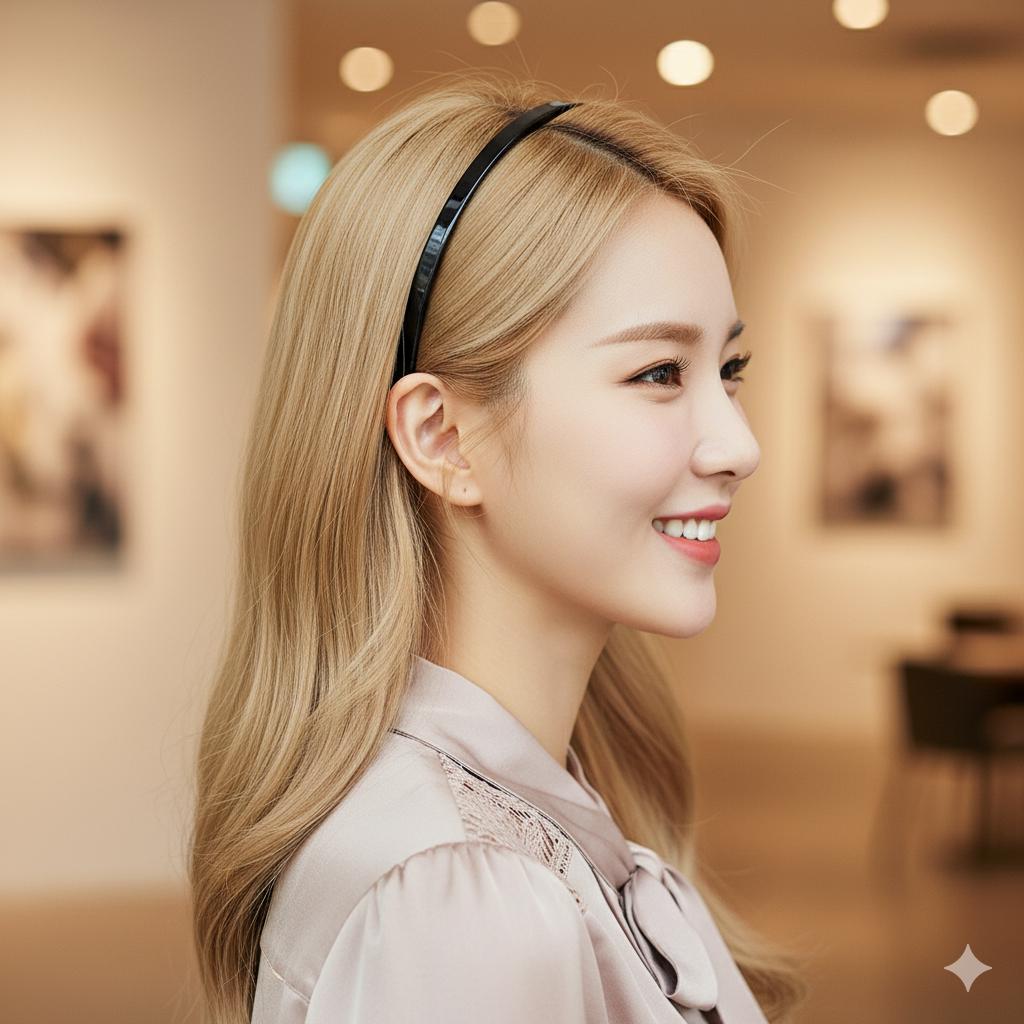 Pure Color Inner Wire Thin Headband / Simple Line Headband / Elegant Hair Accessories for Woman / Alice Headband