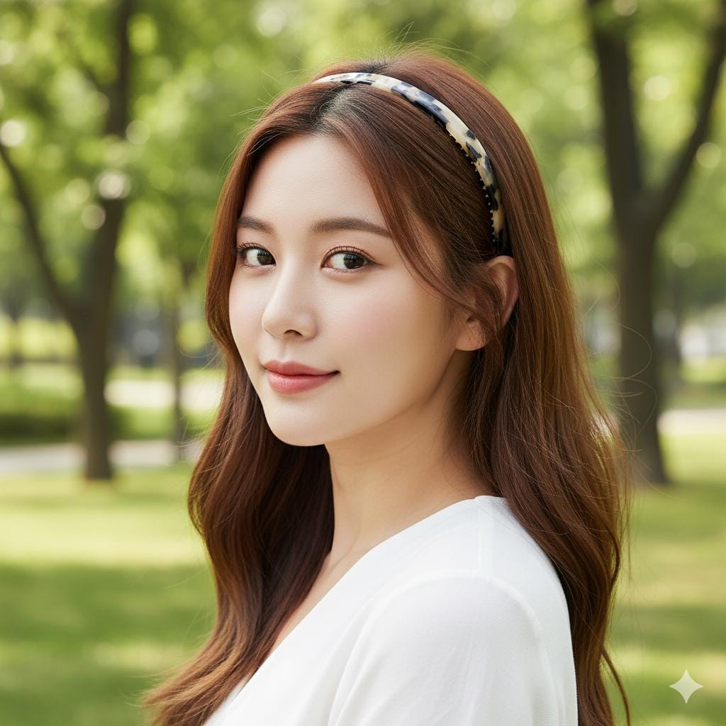 Luxurious Thin Curved Painless Wire Headband (0.4 Inch) / Elegant Hair Accessories for Woman / Bridal Tiara Headband