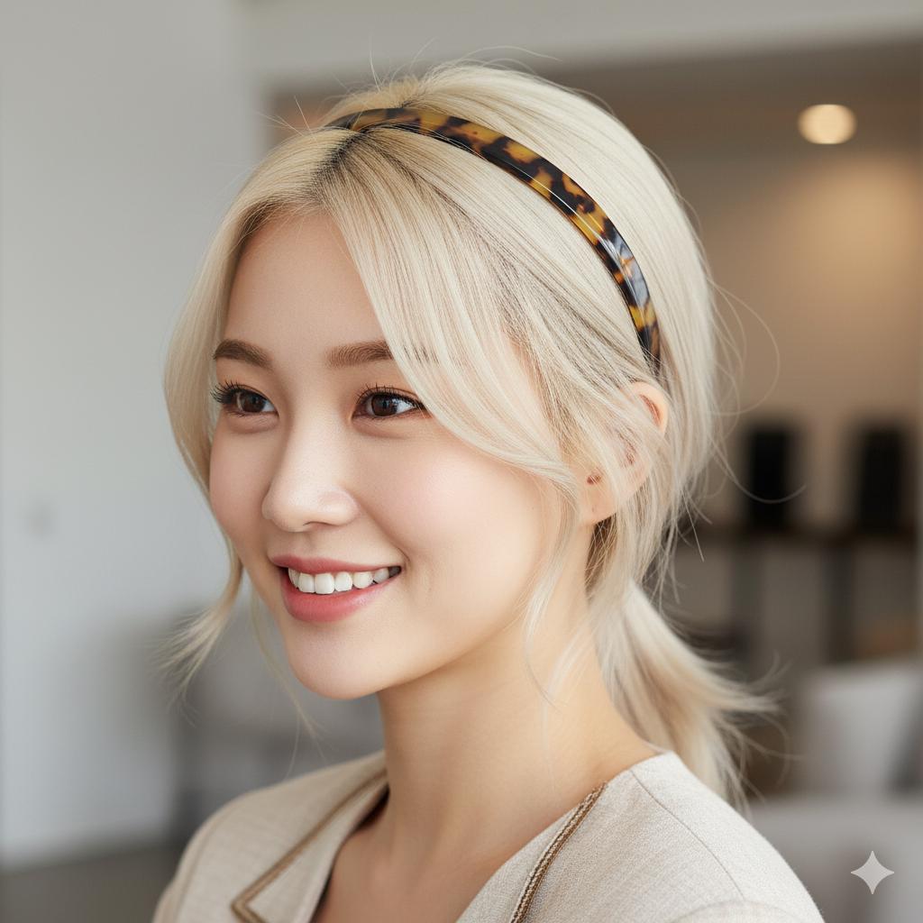 Leopard Wire Hold Daily Thin Headband (0.5 Inch) / Simple Line Headband / Elegant Hair Accessories for Woman / Alice Headband