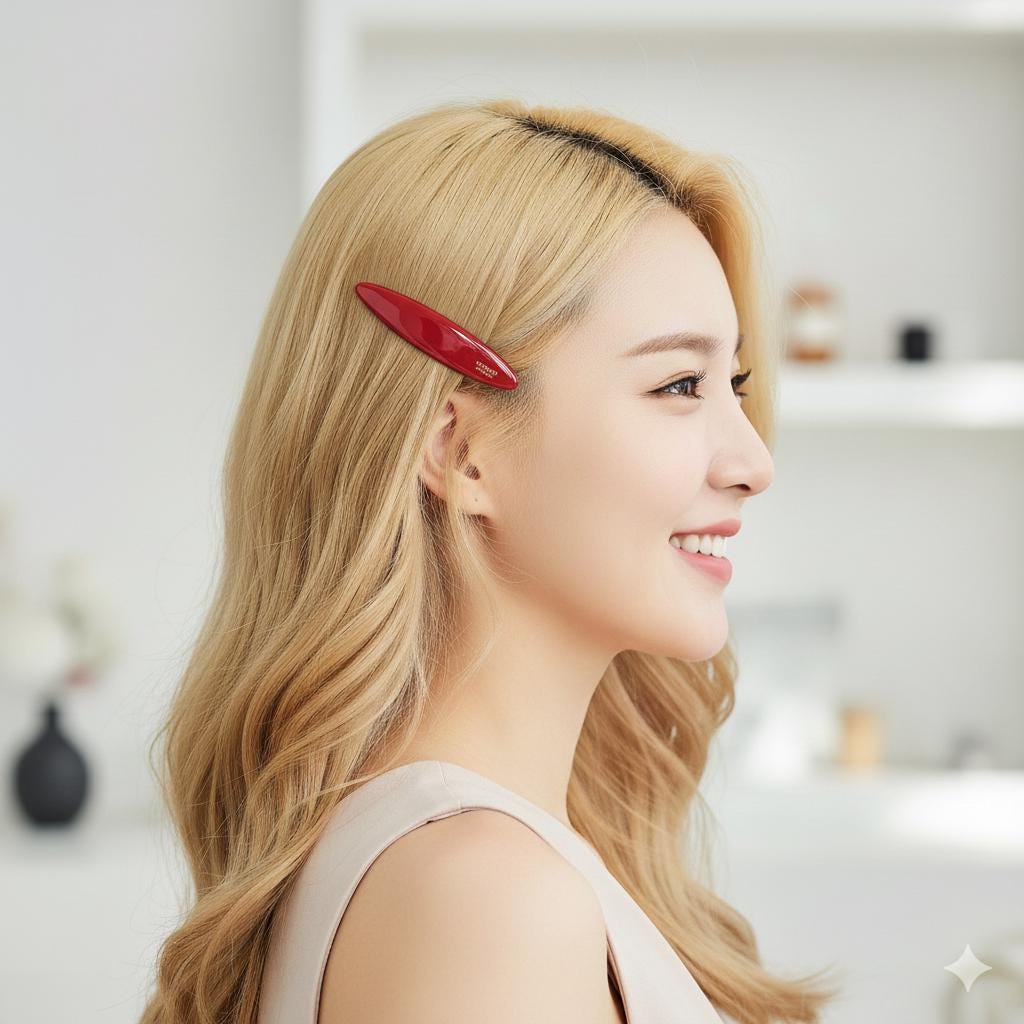 Tortoise Shell Oval Hair Claw Clip (2.8 Inch) / Pastel Color French Hair Pin / Simple Alligator Hair Clip