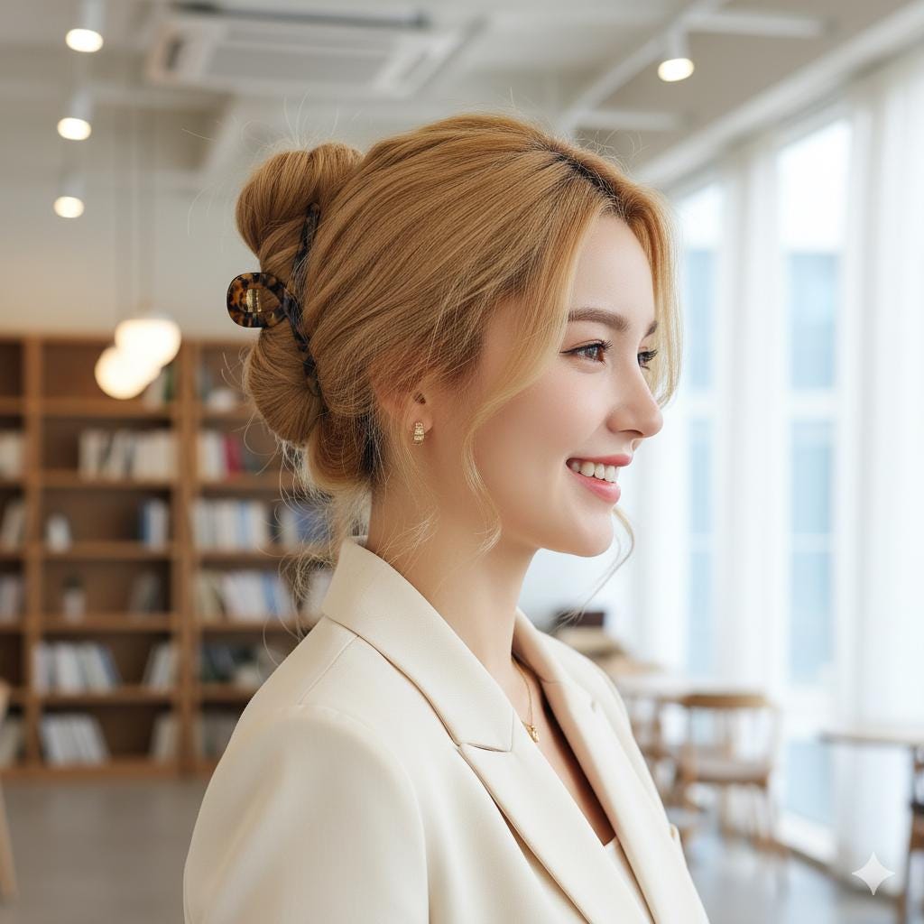 Luxurious Large Twist Hair Claw Clip (4.3 Inch) / Tortoise Shell French Hair Claw / Hair Barrette for Woman