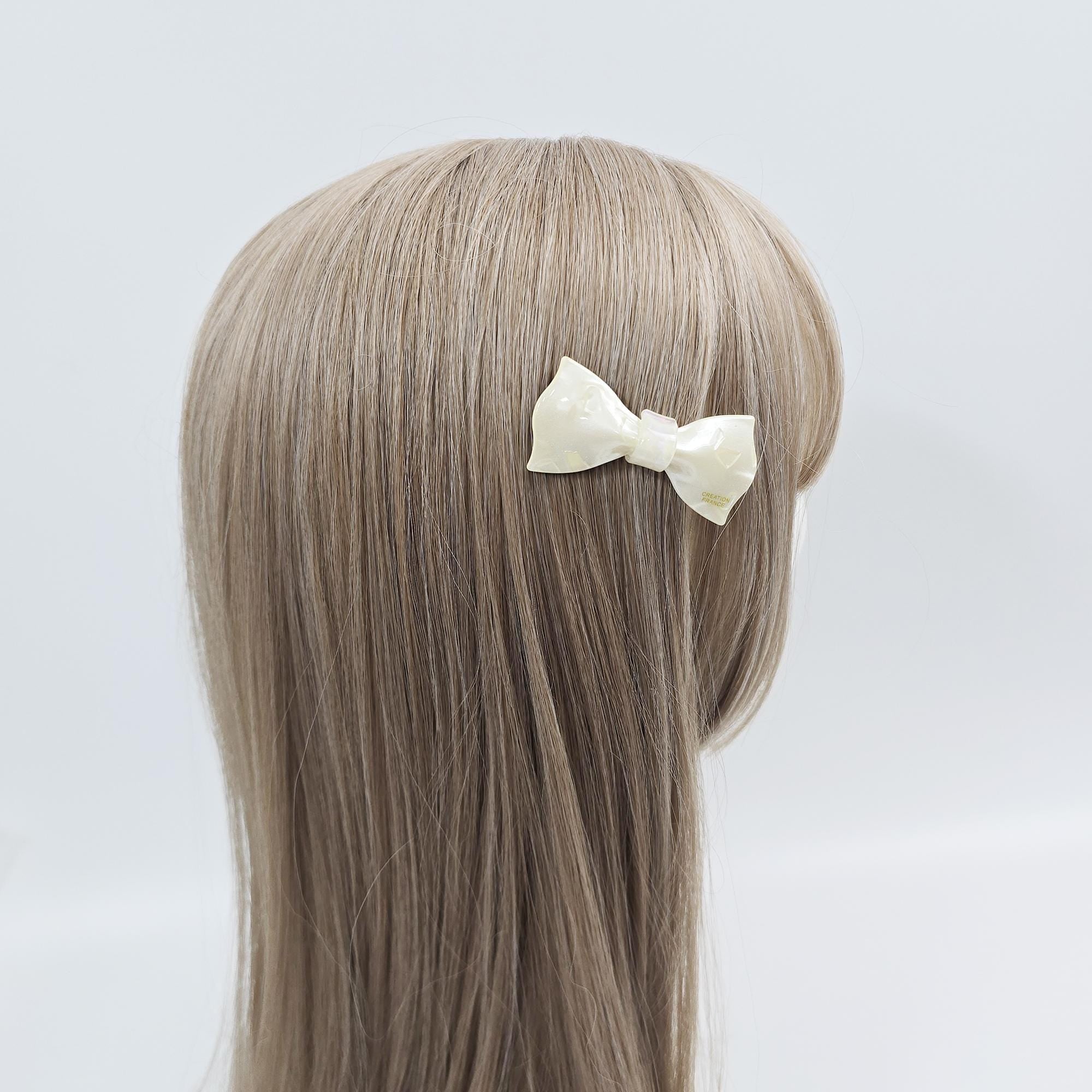 Ribbon Side Mini Hair Bobby Pin (2.6 Inch) / Vivid Color French Pin / Alligator Hair Clip for Woman