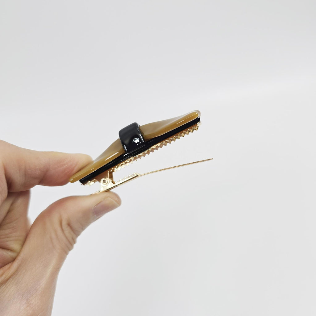 Ribbon Side Mini Hair Bobby Pin (2.6 Inch) / Vivid Color French Pin / Alligator Hair Clip for Woman