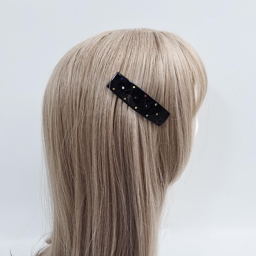 Lucie Cubic Point Non-Slip Hair Comb Pin (2.8 Inch) / Tortoise Shell Hair Pin / Hair Fork for Woman