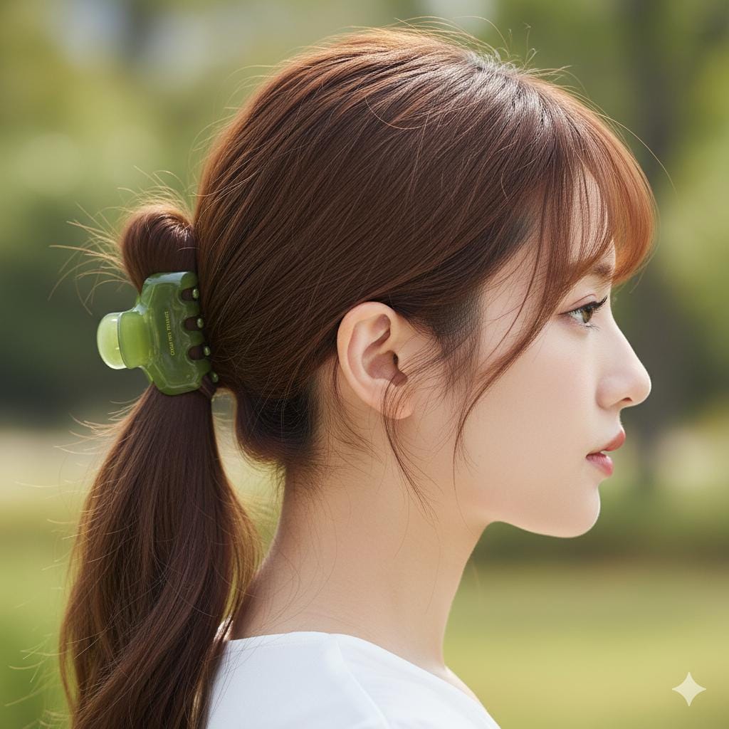 Small Acetate Claw (2.0 Inch) | French Pin | Korean Hair Pin | Tortoise Shell Barrette