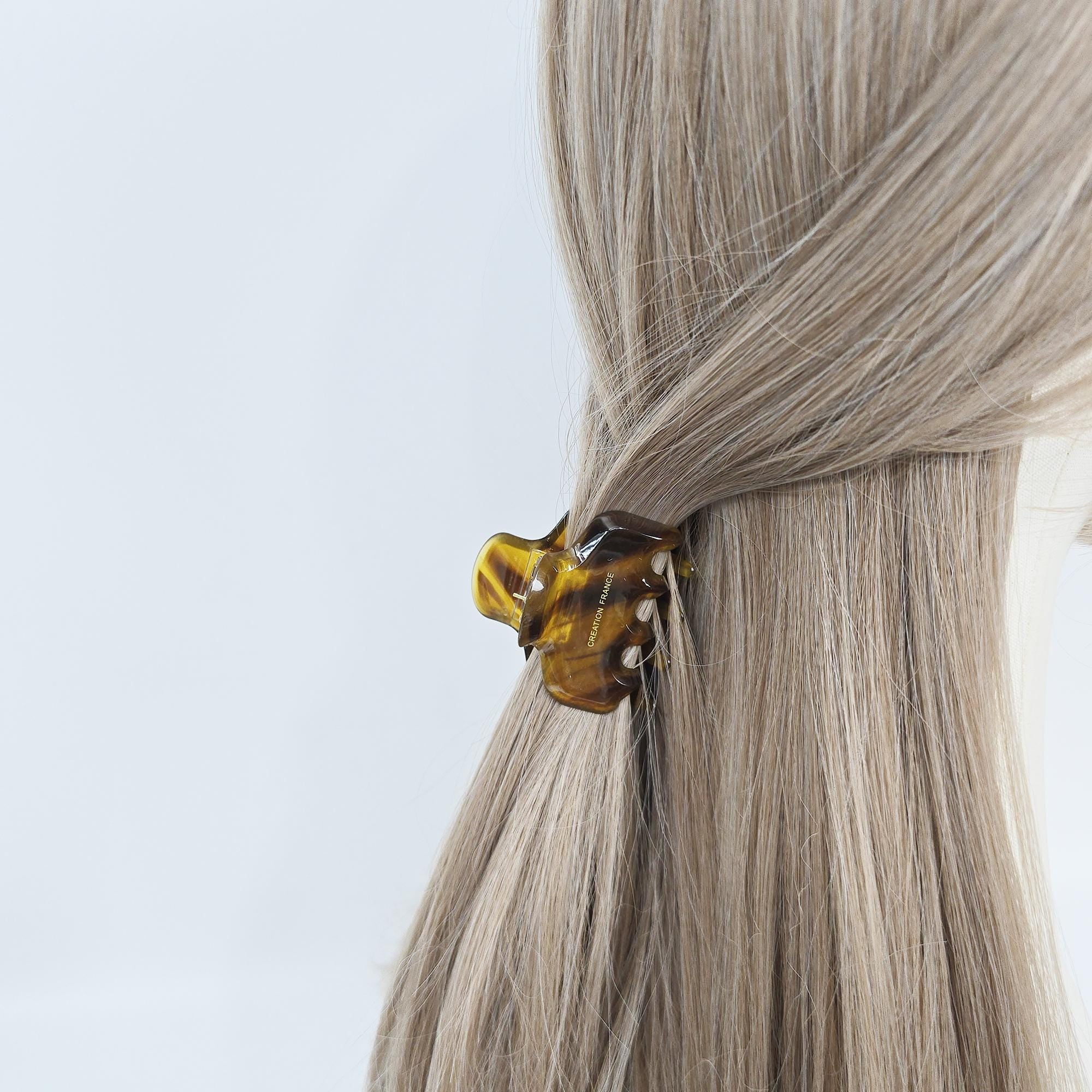 Small Acetate Claw (2.0 Inch) | French Pin | Korean Hair Pin | Tortoise Shell Barrette