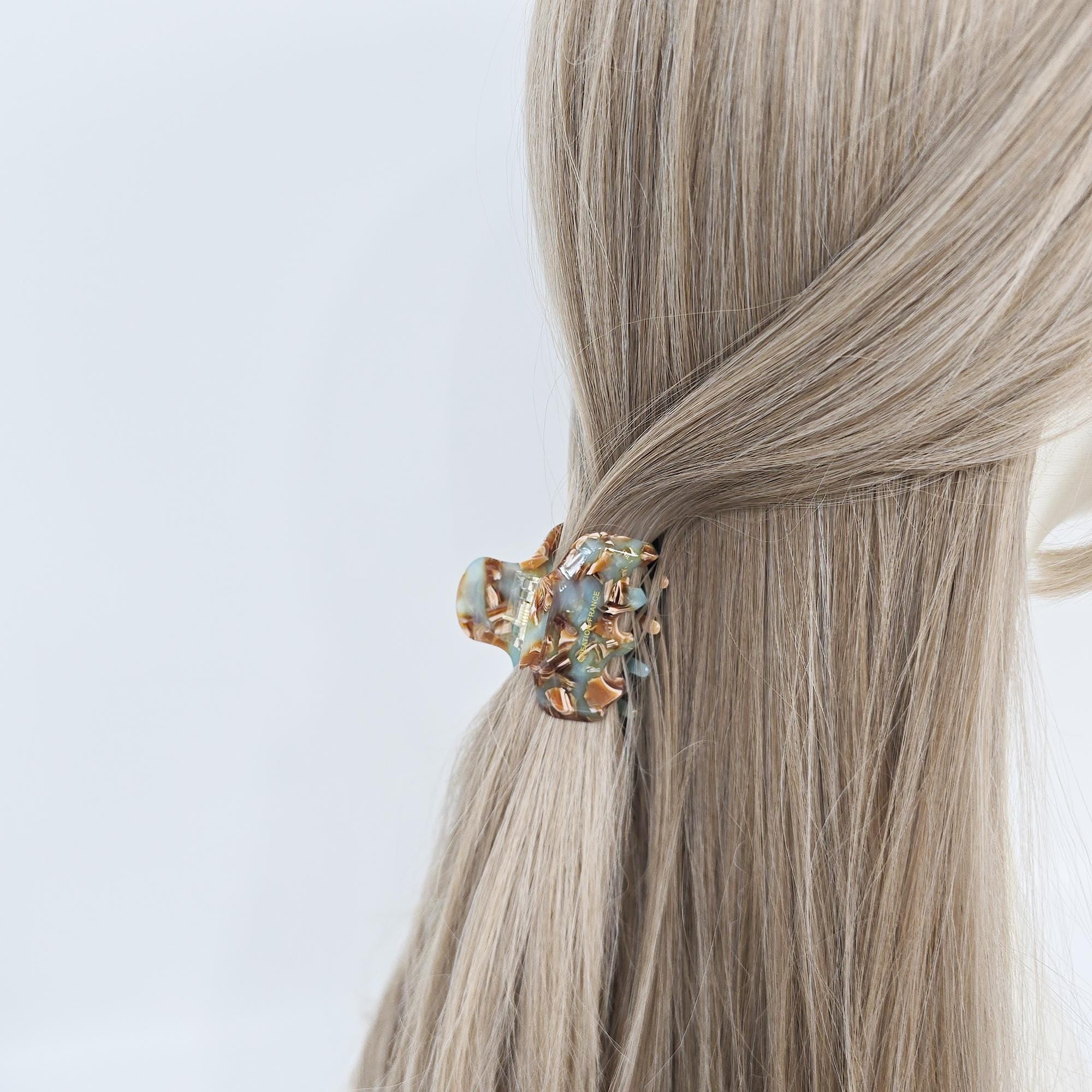 Small Acetate Claw (2.0 Inch) | French Pin | Korean Hair Pin | Tortoise Shell Barrette