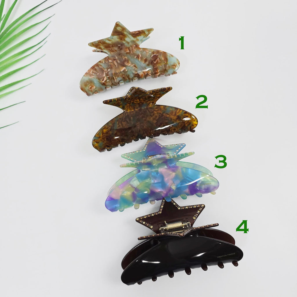 Stella Cubic Claw Updo Hair Claw Clip (4.7 Inch) / Elegance French Hair Pin / Hair Barrette for Woman