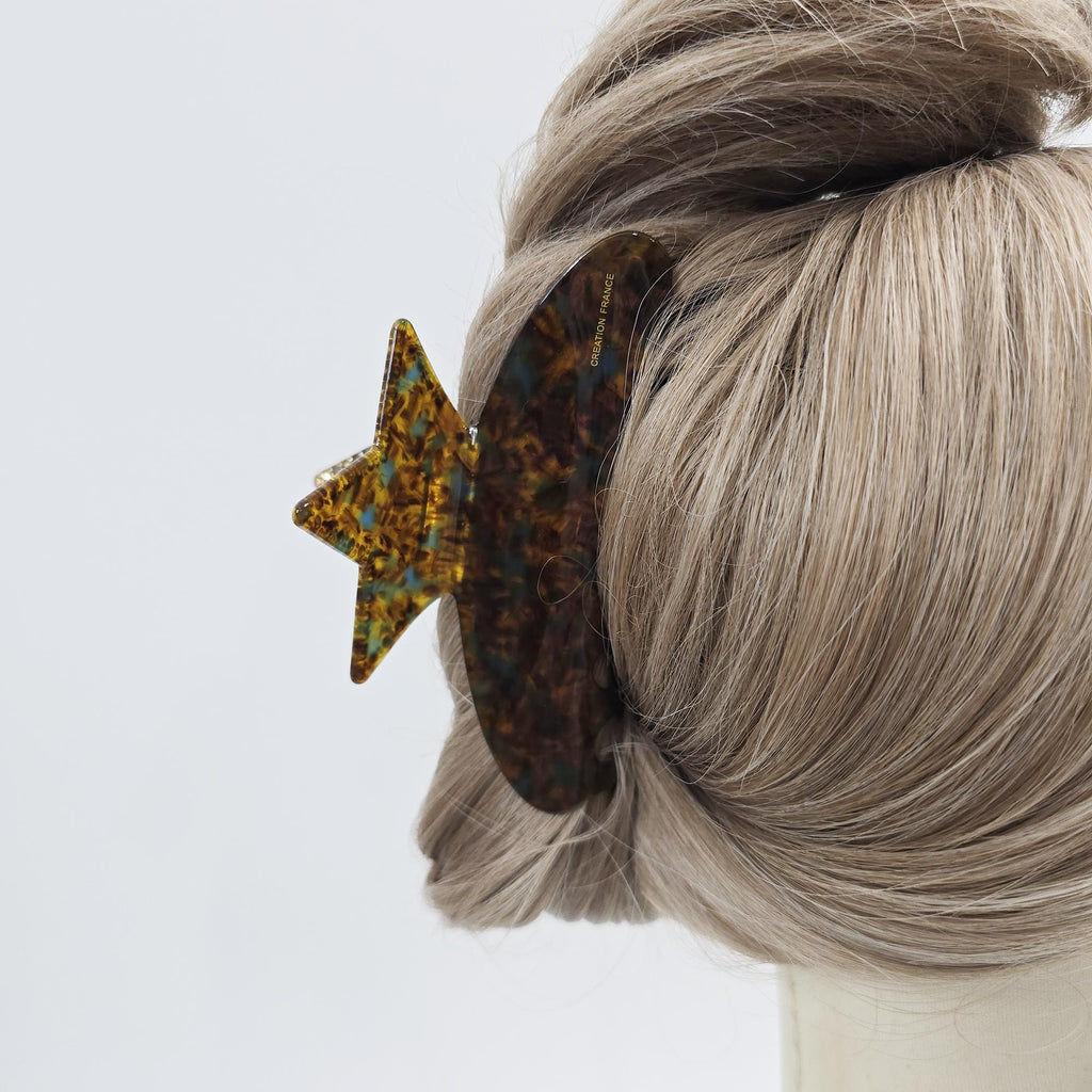 Stella Cubic Claw Updo Hair Claw Clip (4.7 Inch) / Elegance French Hair Pin / Hair Barrette for Woman