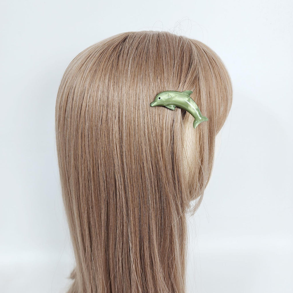 Flying Dolphin Ultra Mini Side Clip Hair Claw (2.2 Inch) / Alligator Hair Clip for Woman / French Barrette for Girls