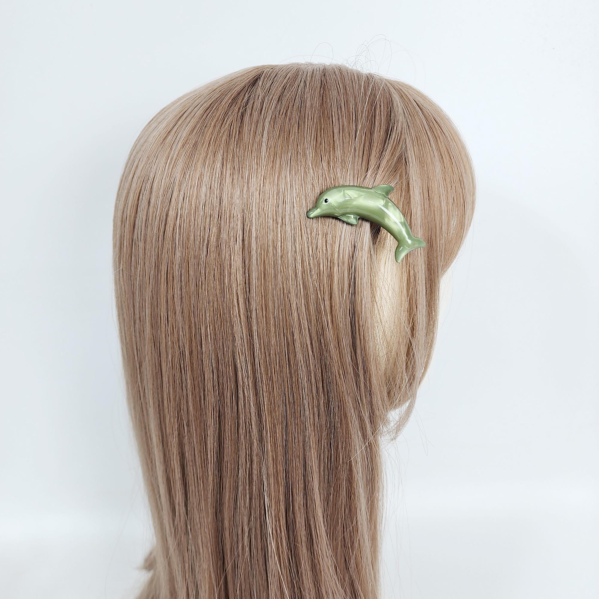 Flying Dolphin Ultra Mini Side Clip Hair Claw (2.2 Inch) / Alligator Hair Clip for Woman / French Barrette for Girls
