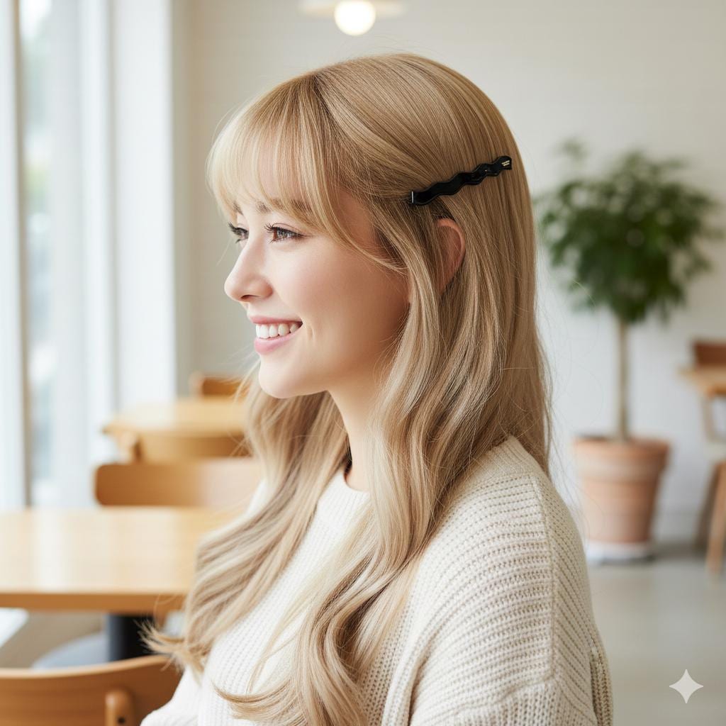 Vivid Color Wave Alligator Hair Clip (3.1 Inch) / Luxurious French Hair Pin / Hair Accessory for Woman