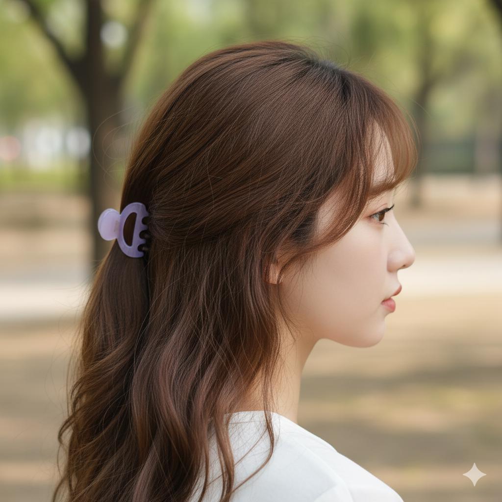 Arch Mini Hair Claw Clip / Tortoise Shell French Hair Pin / Hair Accessory for Woman / Small French Barrette