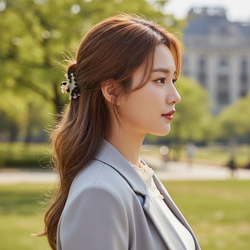 Linda Mini Hair Clips / Tortoise Shell French Hair Pin / Hair Accessory for Woman / Hair Claw Clip for Girls