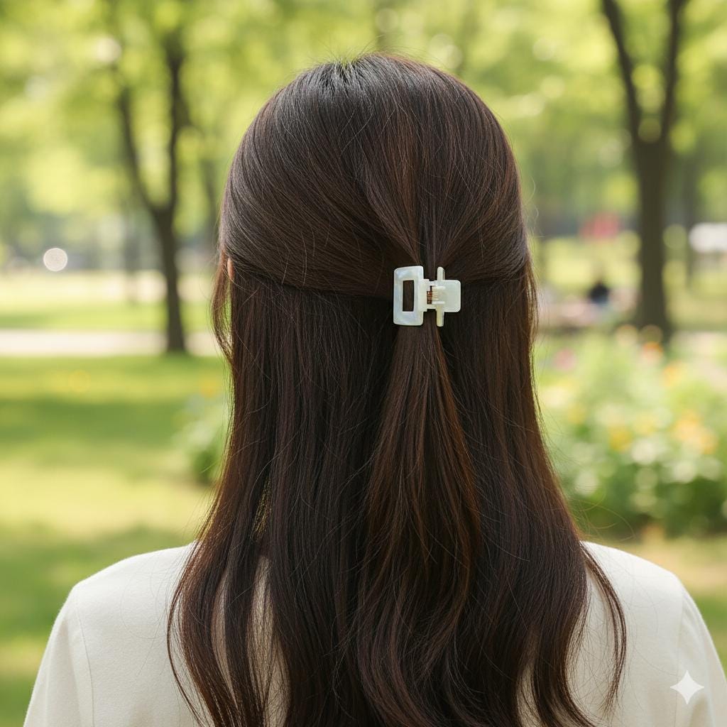 Cellulose Rectangular Extra Mini Hair Clips (0.8 Inch) / Tortoise Shell French Hair Pin / Hair Accessory for Woman