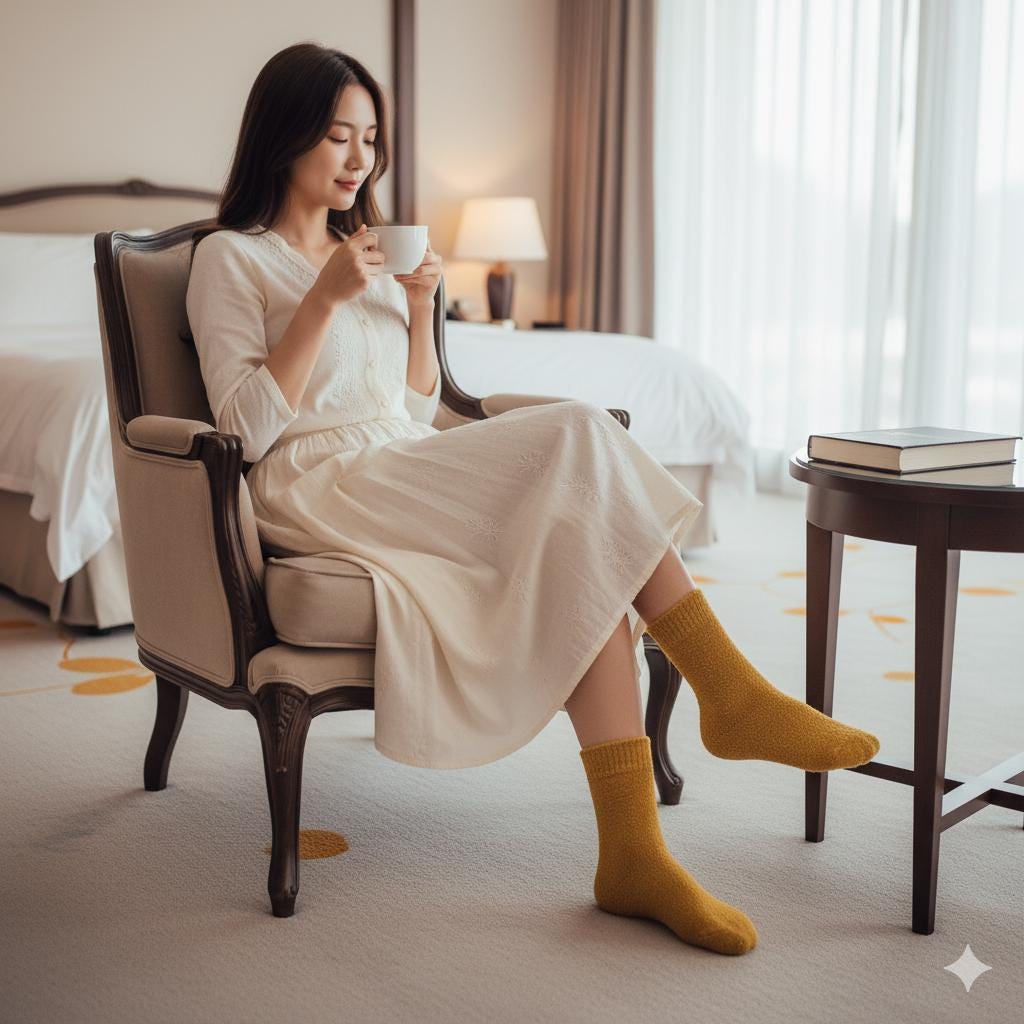 Cozy Fuzzy Socks | Crew Microfiber Warm | Korean Socks | Winter Gift for Her