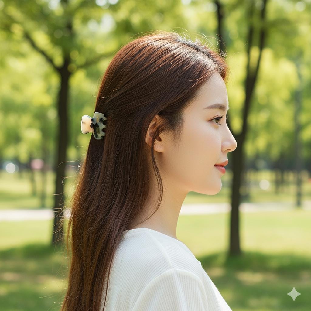 Cellulose Charming Mini Hair Clips (1.4 Inch) / Tortoise Shell Small Hair Pin / Hair Accessory for Woman