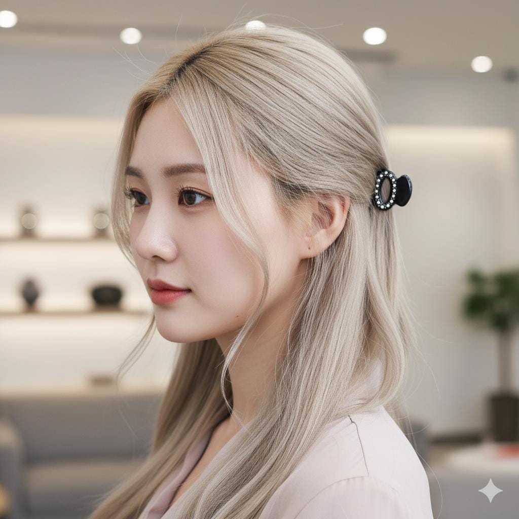New Color Mini Cubic Round Point Hair Claw Clip (1.0 Inch) / Cute Tortoise Shell French Hair Pin / Small Hair Clips