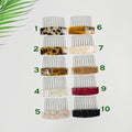 Lucie Cubic Point Non-Slip Hair Comb Pin (2.8 Inch) / Tortoise Shell Hair Pin / Hair Fork for Woman