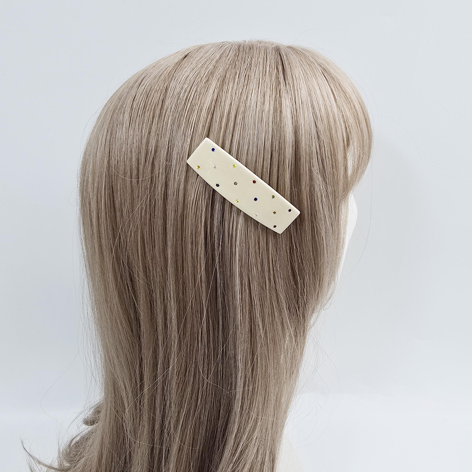 Lucie Cubic Point Non-Slip Hair Comb Pin (2.8 Inch) / Tortoise Shell Hair Pin / Hair Fork for Woman