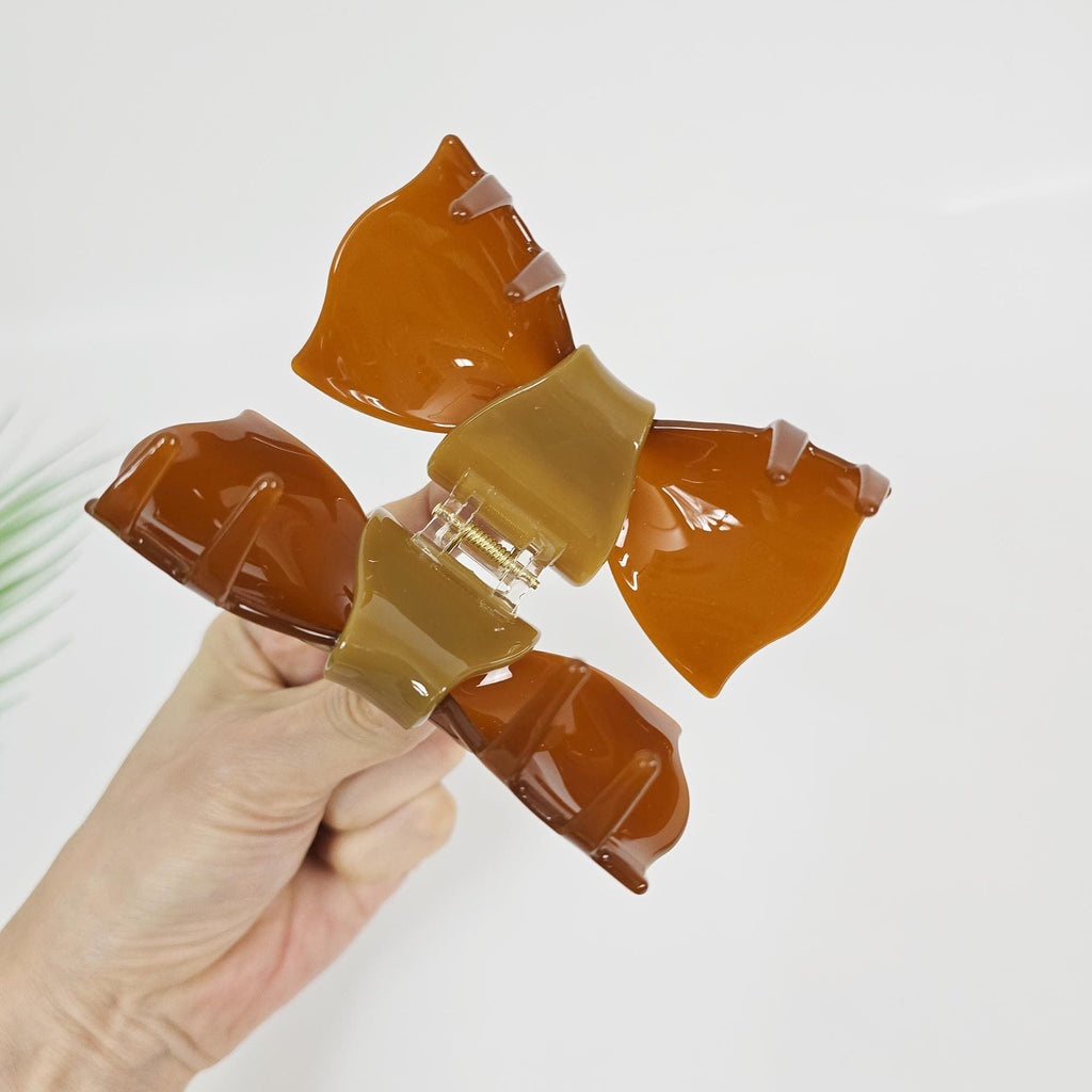 Ribbon Updo Hair Claw Clip (3.9 Inch) / Elegance French Hair Pin / Hair Barrette for Woman