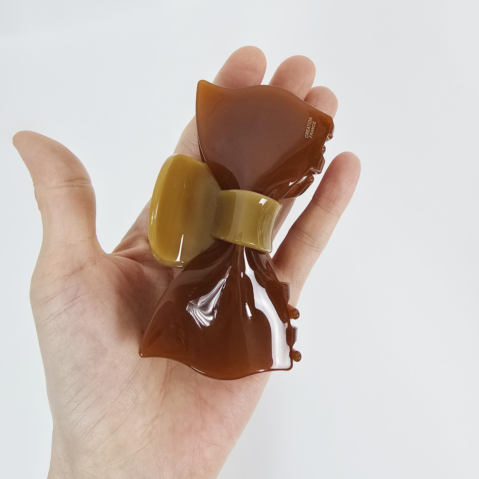 Ribbon Updo Hair Claw Clip (3.9 Inch) / Elegance French Hair Pin / Hair Barrette for Woman