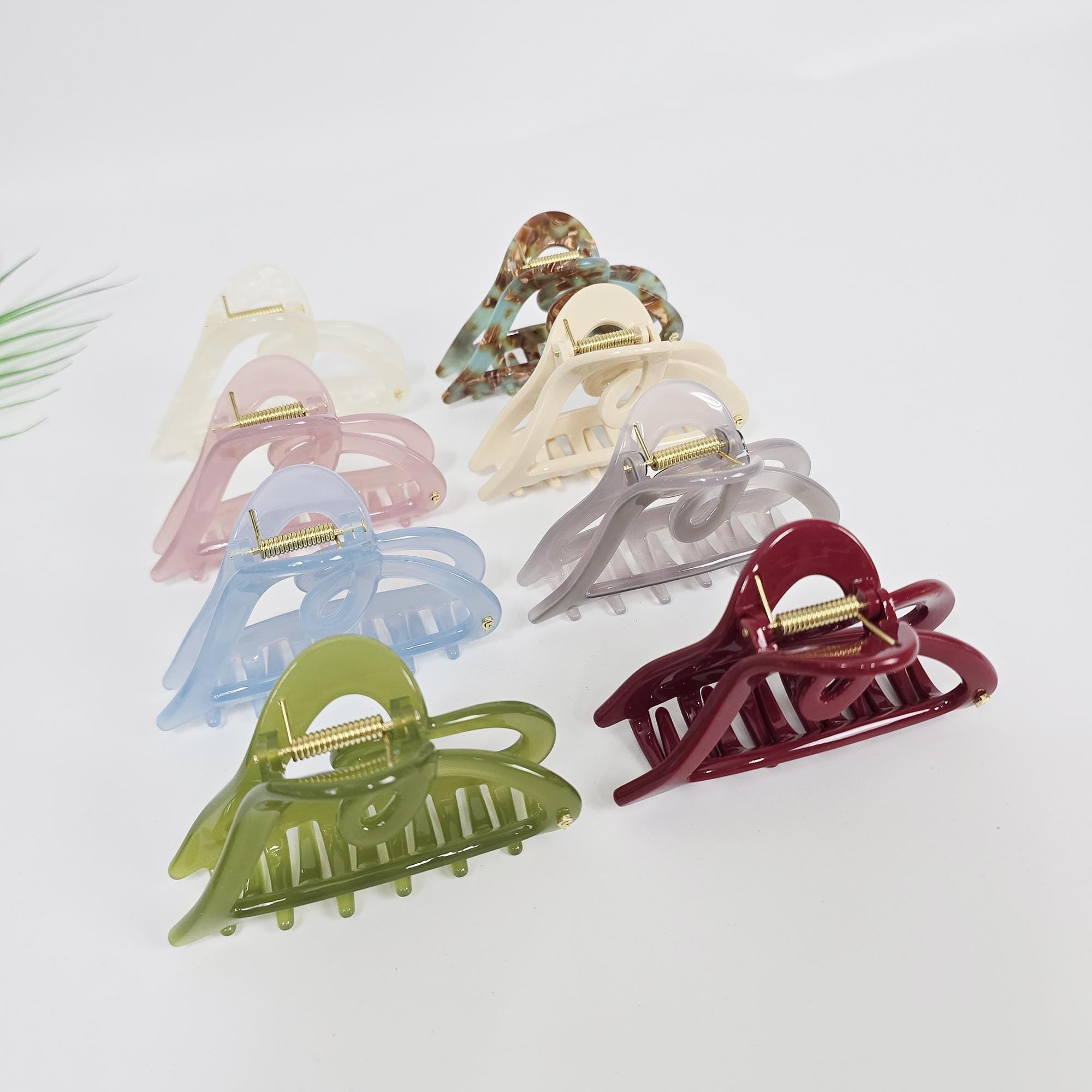 New Color Sweet Heart Half Updo Hair Claw Clip (3.5 Inch) / Elegance French Hair Pin / Hair Barrette for Woman