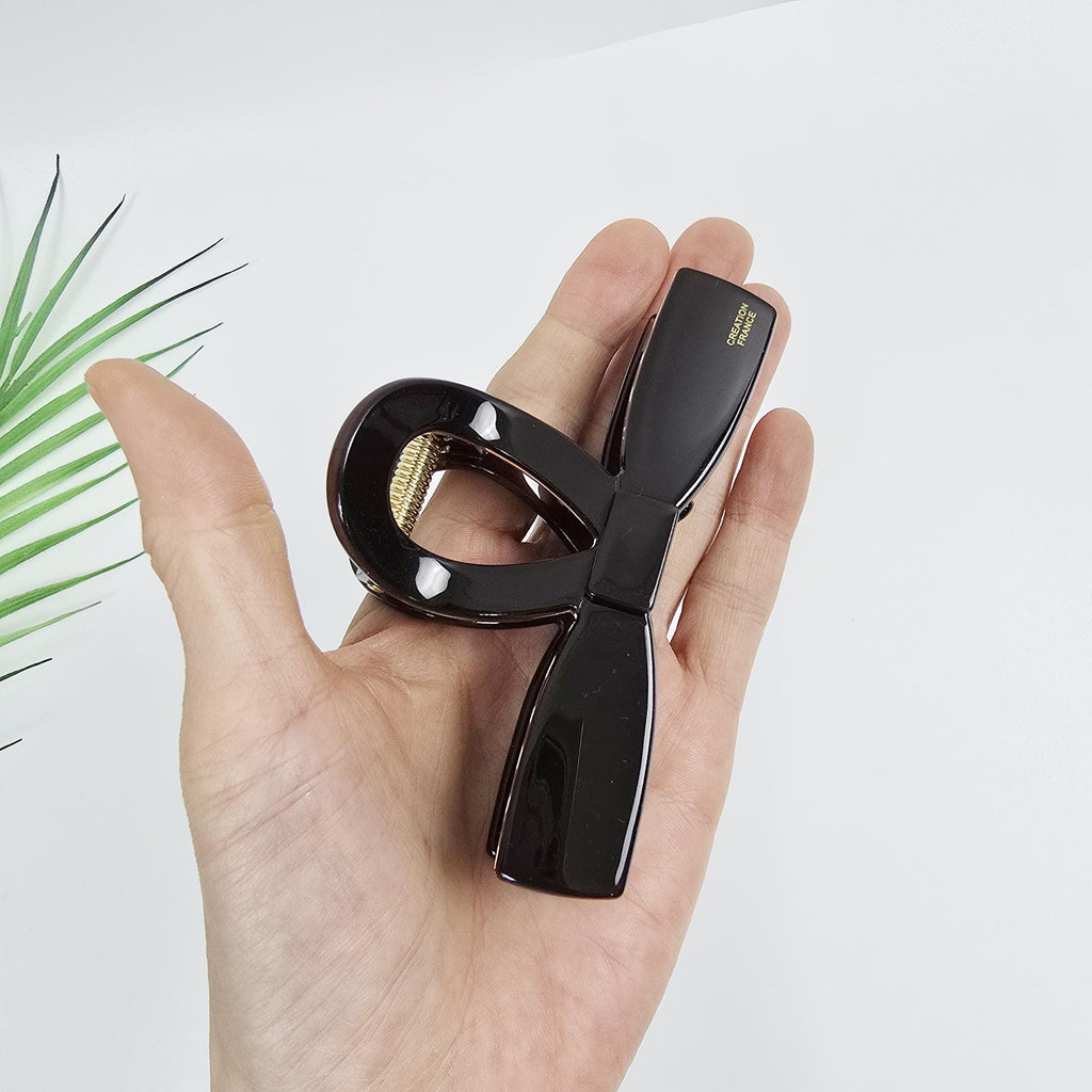 New Color Bow Tie Straight Twist Updo Hair Claw Clip (4.1 Inch) / Elegance French Hair Pin / Hair Barrette for Woman