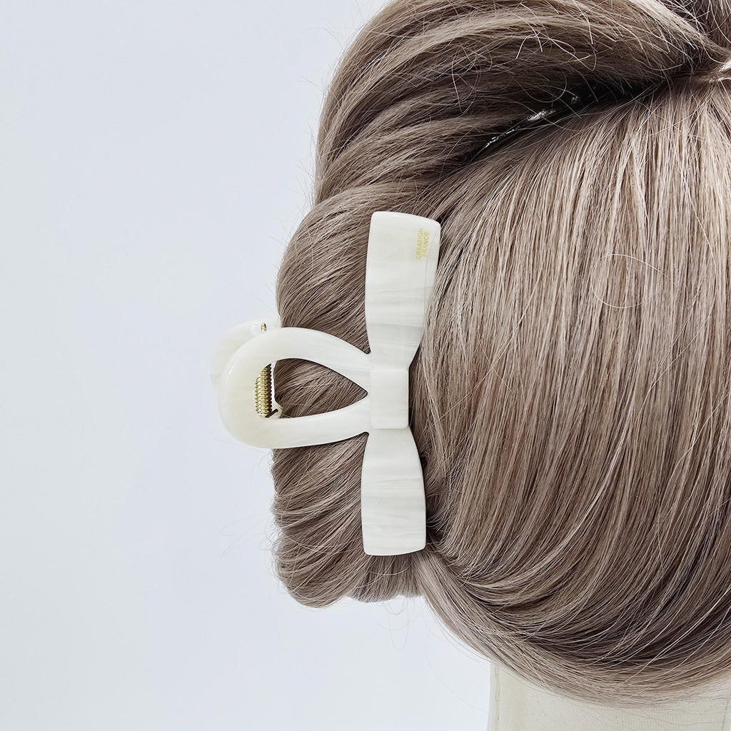 New Color Bow Tie Straight Twist Updo Hair Claw Clip (4.1 Inch) / Elegance French Hair Pin / Hair Barrette for Woman