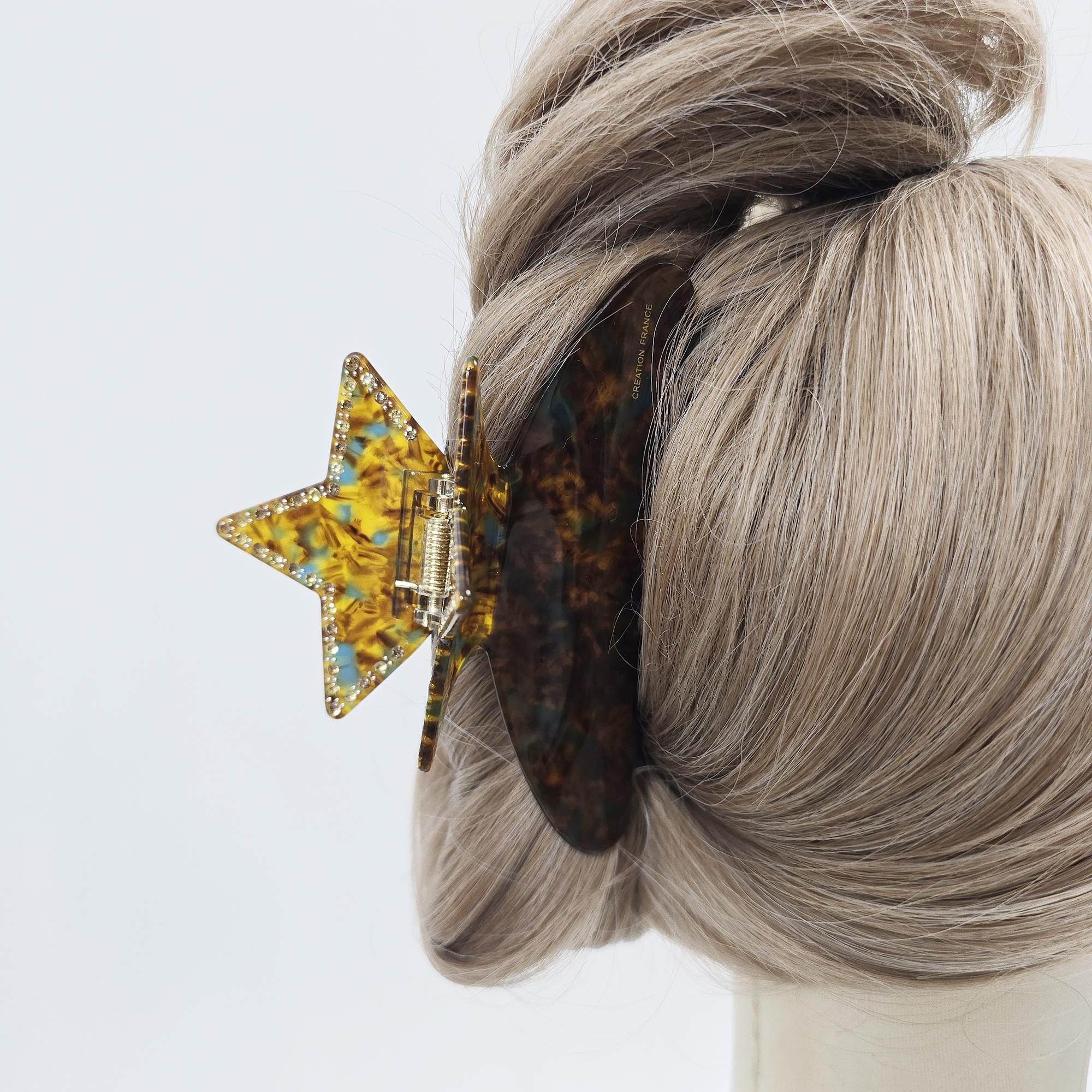 Stella Cubic Claw Updo Hair Claw Clip (4.7 Inch) / Elegance French Hair Pin / Hair Barrette for Woman