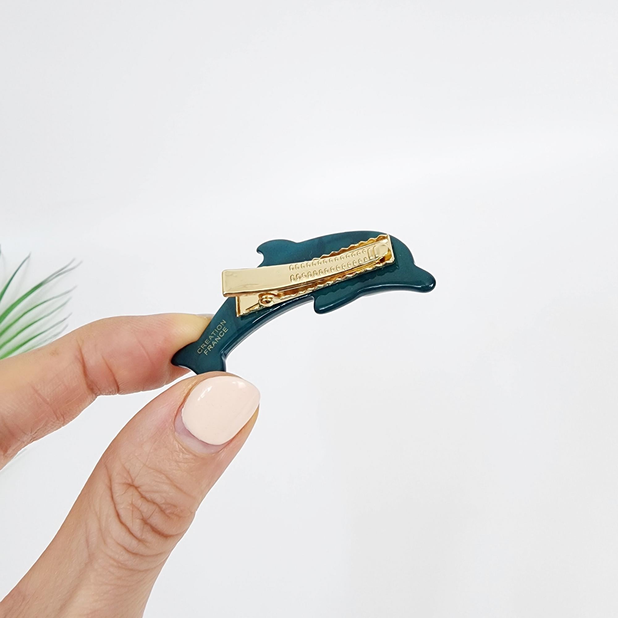 Flying Dolphin Ultra Mini Side Clip Hair Claw (2.2 Inch) / Alligator Hair Clip for Woman / French Barrette for Girls