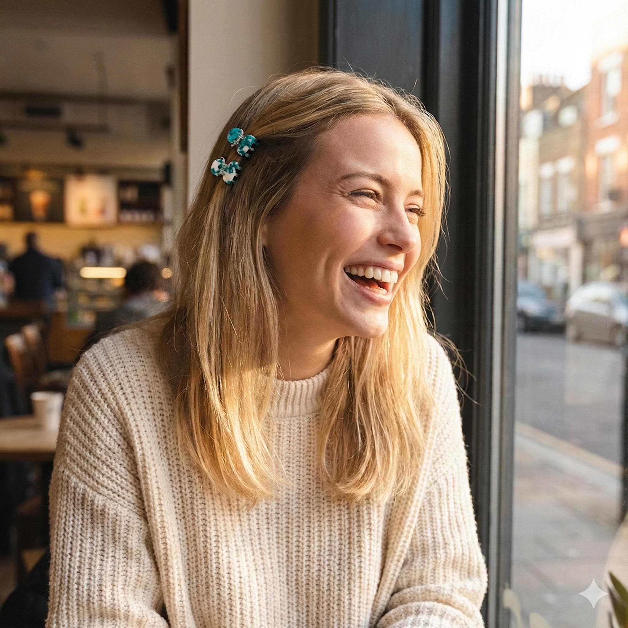 Tortoise Shell Mini Hair Clip (2 pieces 1 set) / Cute French Hair Pin / Hair Accessory for Woman