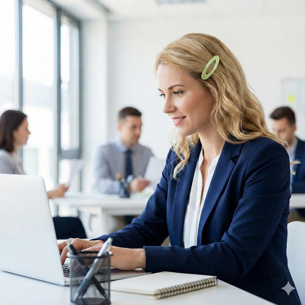 Pure Color Mini Oval Mini Snap Clip (2.2 Inch) / Tortoise Marble Hairgrip Barrette / Tic Tac Hair Clip Pin / French Hair Pin