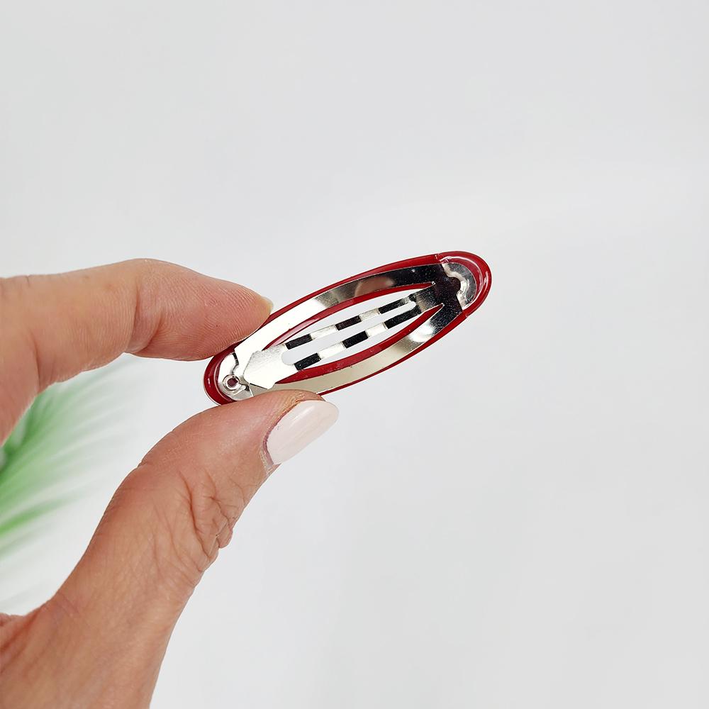 Pure Color Mini Oval Mini Snap Clip (2.2 Inch) / Tortoise Marble Hairgrip Barrette / Tic Tac Hair Clip Pin / French Hair Pin