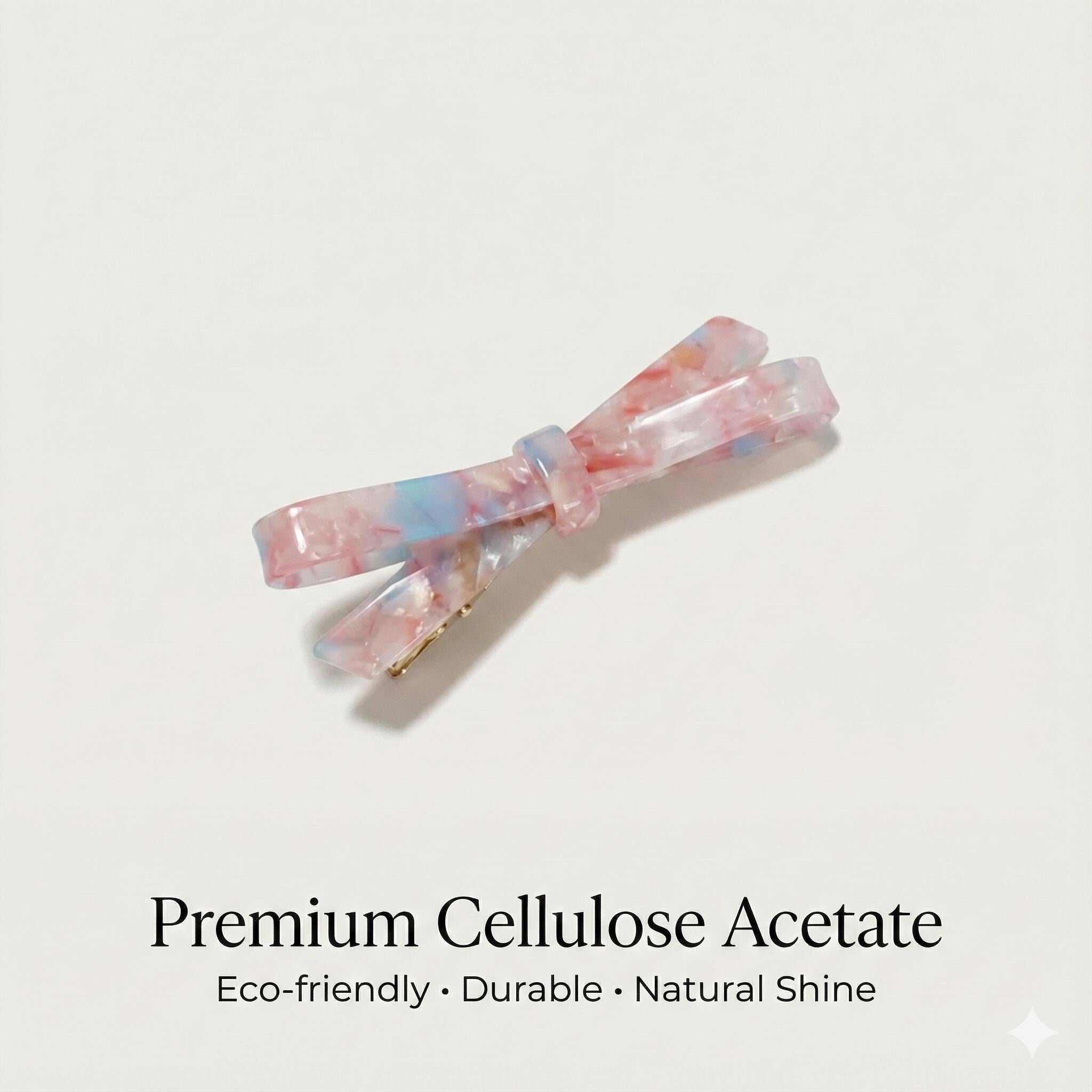 Tortoise Shell Simple Ribbon Alligator Hair Clip (2.8 Inch) / Leopard French Hair Pin / Hair Barrette for Woman