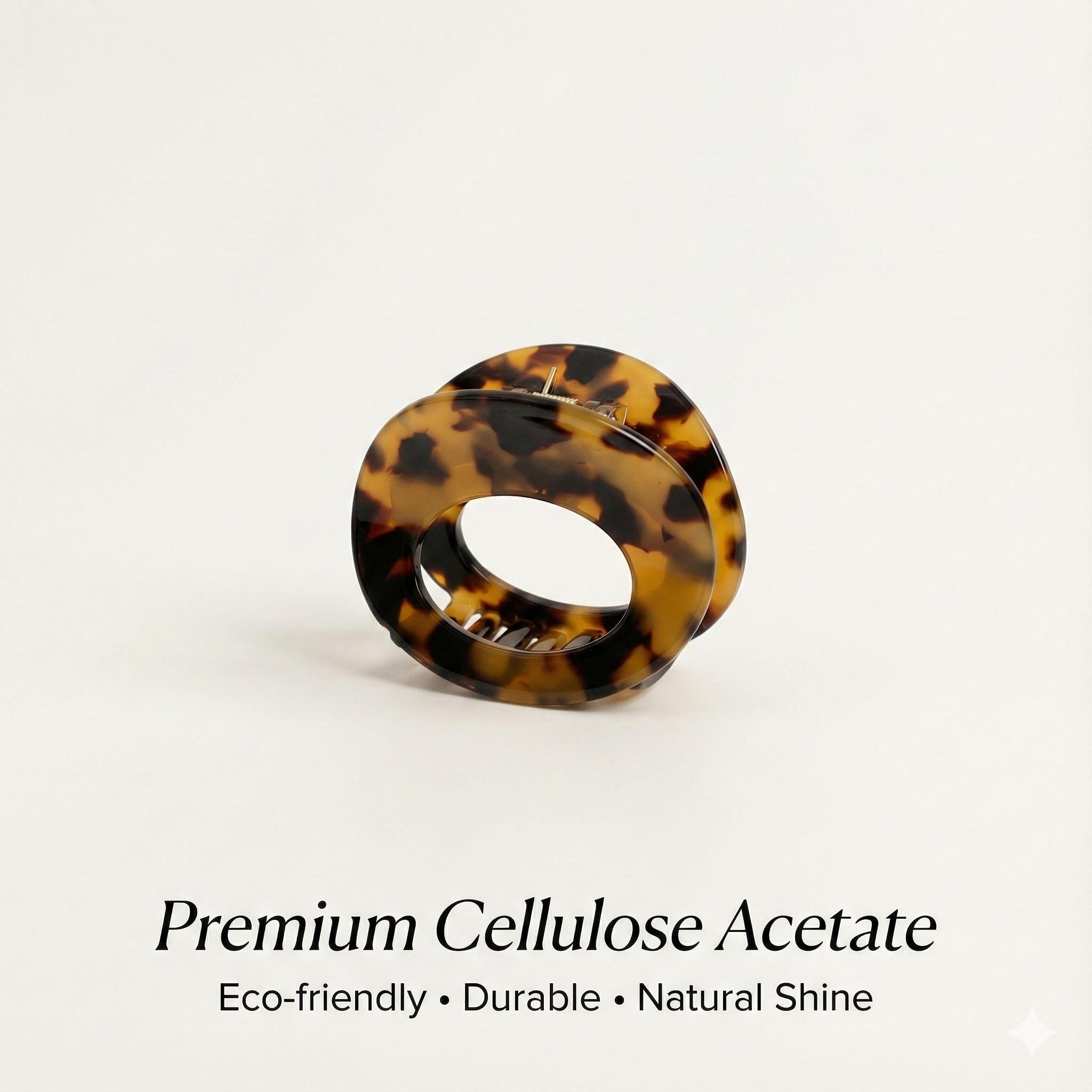 Oval Ring Mini Hair Clips / Tortoise Shell Small French Hair Pin / Hair Barrette for Woman / Mini Claw Clip for Girls