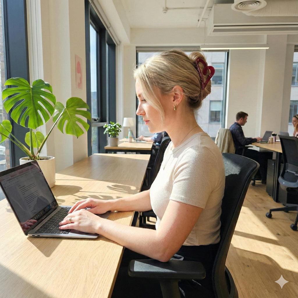 New Color Sweet Heart Half Updo Hair Claw Clip (3.5 Inch) / Elegance French Hair Pin / Hair Barrette for Woman