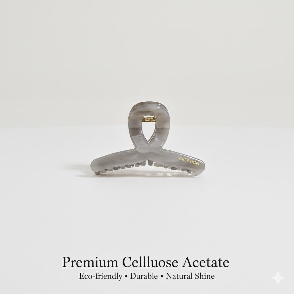 Summer Mini Twist Half-Up Hair Claw Clip (1.7 Inch) / Vivid Color French Pin / Alligator Hair Clip for Woman