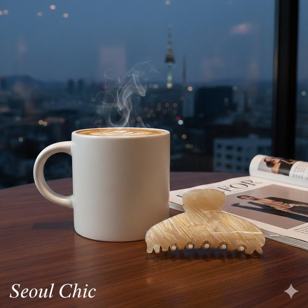 Flat Half Moon Half-Up Updo Hair Claw Clip (3.1 Inch) / Elegance French Hair Pin / Hair Barrette for Woman