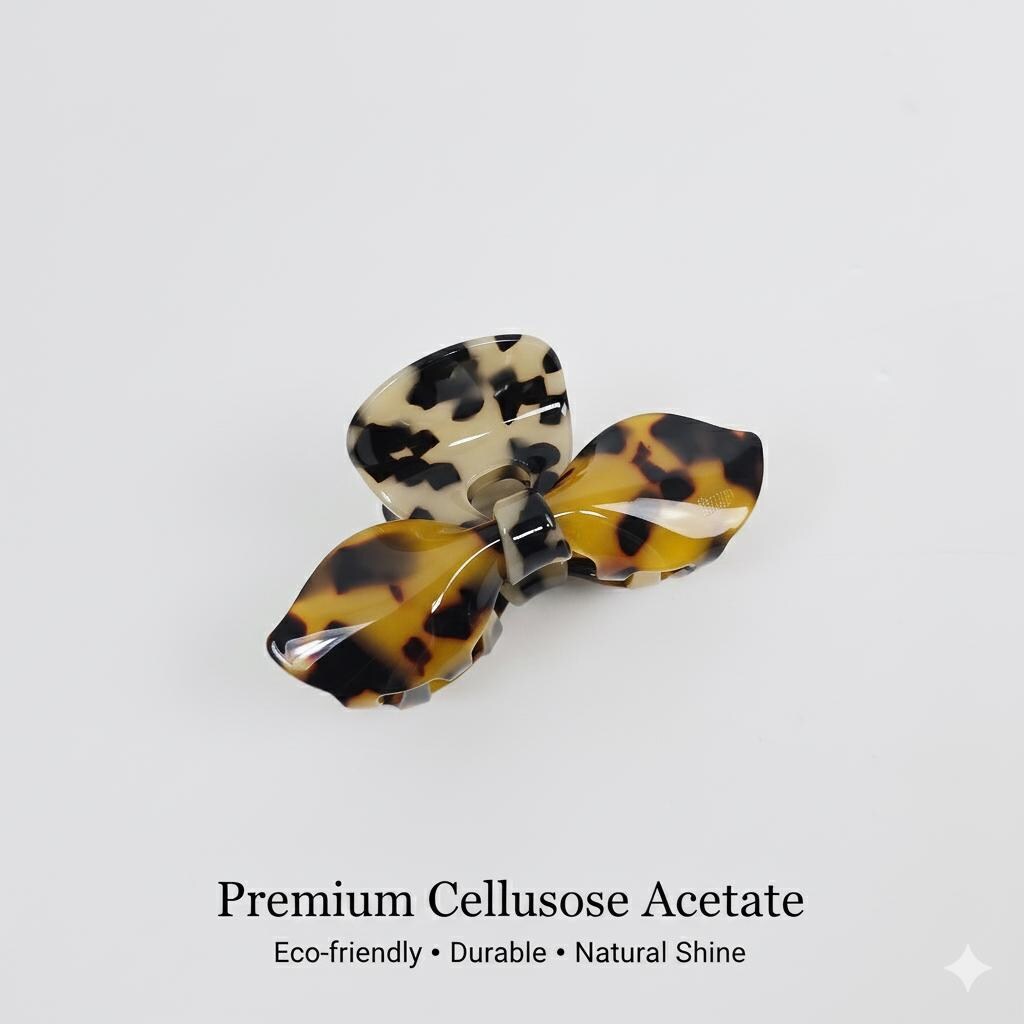 Romance Ribbon Updo Hair Claw Clip (4.0 Inch) / Elegance French Hair Pin / Hair Barrette for Woman