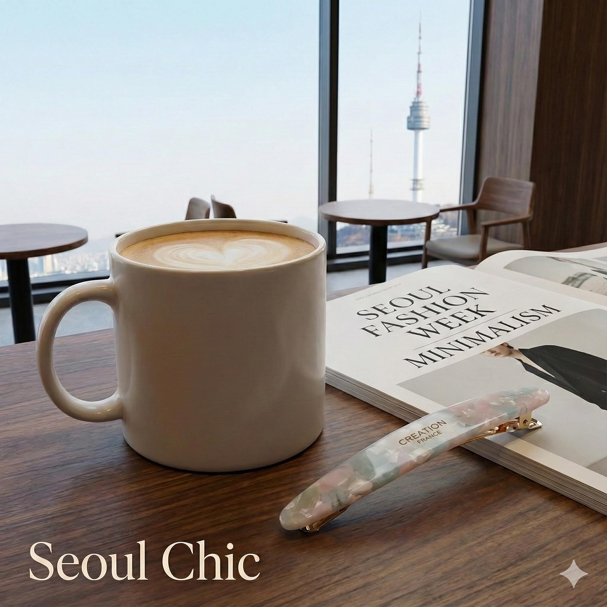 Luxurious Oval Hair Stick Hair Claw Clip (3.7 Inch) / Tortoise Shell French Hair Pin / Hair Accessory for Woman / Snap Clip for Thin Hair