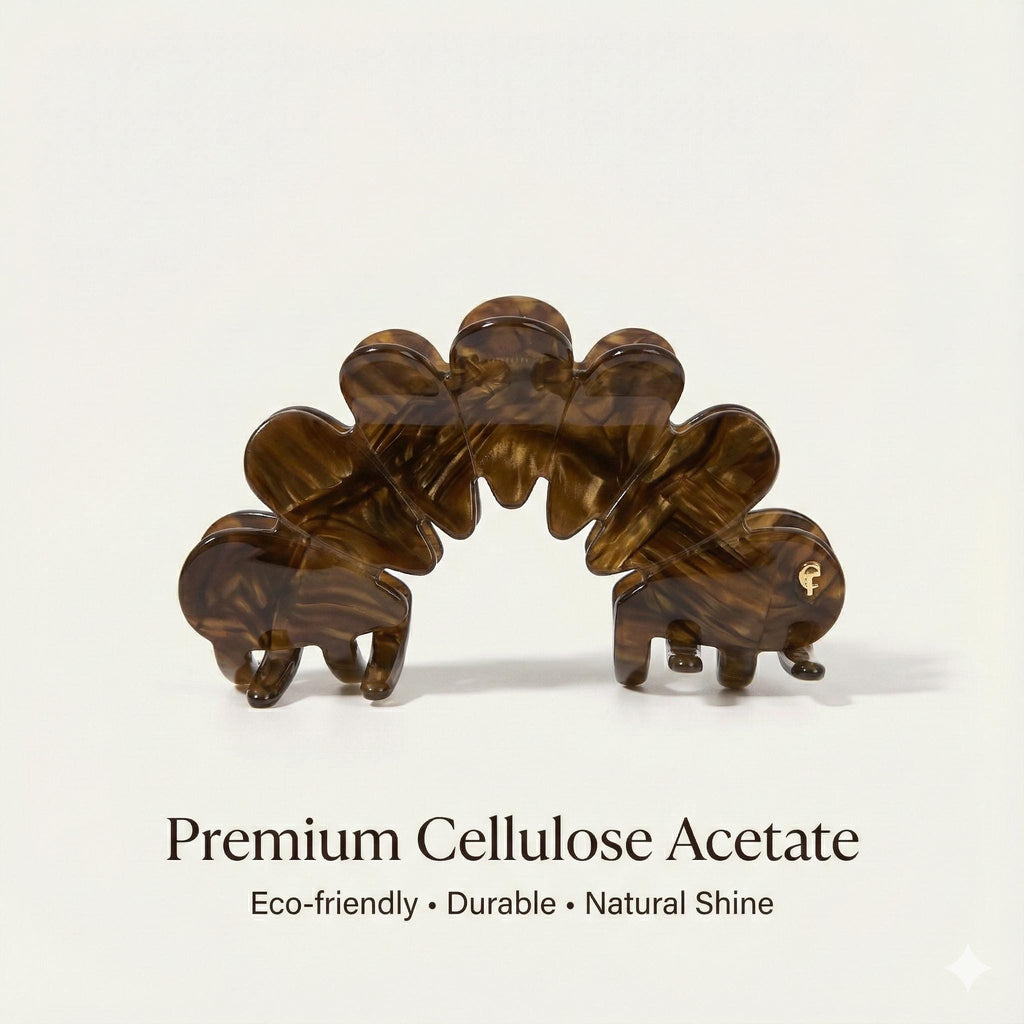 Art Big Crown Hair Claw Clip for Updo (4.1 Inch) / Elegance French Hair Pin / Hair Barrette for Woman